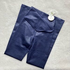 NWT Aerie OFFLINE The Hugger Crossover High Waisted Crackle Leggings Fall Blue